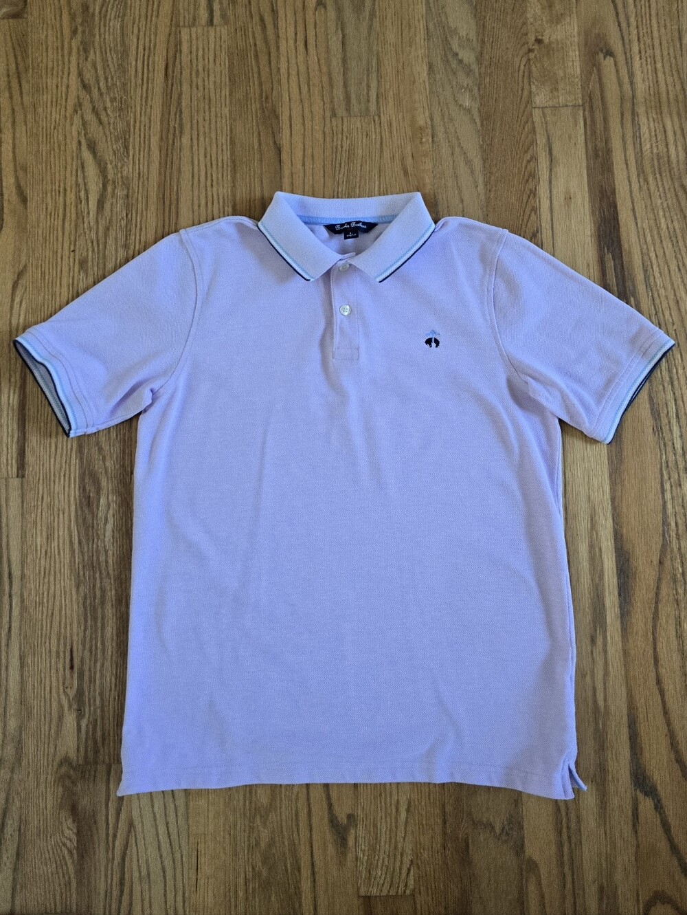 Brooks Brothers Boys Polo Shirt Lavender Size L